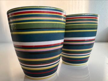 Set 2 Iittala Origo Bekers Groen Staalblauw Alfredo Häberli beschikbaar voor biedingen