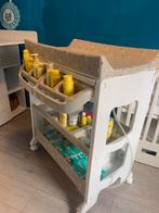 Baby commode bad met aankleedkussen / verschoningstafel, Ophalen, Zo goed als nieuw, Badje, Standaard
