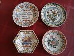 Tichelaar Makkum bordjes 4 stuks, Antiek en Kunst, Antiek | Keramiek en Aardewerk, Ophalen of Verzenden