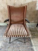 Italiaanse vintage lounge stoel uit de jaren 50, Huis en Inrichting, Fauteuils, Gebruikt, 75 tot 100 cm, 50 tot 75 cm, Ophalen