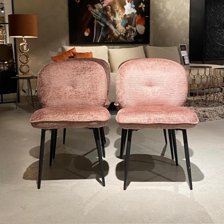 Eetkamerstoel Kiki Richmond Interiors, Huis en Inrichting, Stoelen, Nieuw, Vier, Stof, Overige kleuren, Ophalen