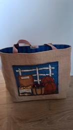 Shopper van Jute met binnen stof, Sieraden, Tassen en Uiterlijk, Tassen | Damestassen, Ophalen of Verzenden, Nieuw, Shopper
