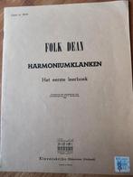 Folk Dean harmoniumklanken, eerste leerboek klavarskribo, Les of Cursus, Gebruikt, Ophalen of Verzenden