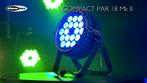 14x Showtec Compact Par 18 Tri MK2 LED spot zwart, Ophalen, Zo goed als nieuw, Licht, Geluidgestuurd