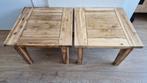 2 massief houten tafels, Ophalen, Gebruikt, 50 tot 100 cm, 50 tot 75 cm