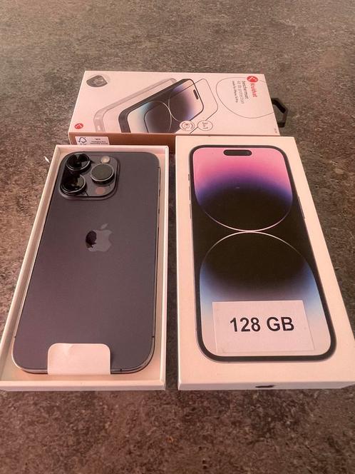 iPhone 14 Pro 128gb Geen 1 kras op te vinden., Telecommunicatie, Mobiele telefoons | Apple iPhone, Zo goed als nieuw, 128 GB, Zonder abonnement