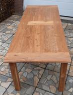 Teakhouten eettafel (dingklik) 260, Huis en Inrichting, Tafels | Eettafels, Teakhout, 200 cm of meer, Zo goed als nieuw, Vijf personen of meer