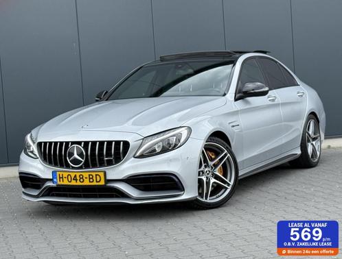 Mercedes C-klasse AMG 63 Panoramadak - Led - Carbon - Burmes, Auto's, Mercedes-Benz, Bedrijf, Te koop, C-Klasse, ABS, Achteruitrijcamera
