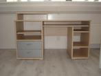 Te koop: mooi bureau (ahorn met grijze accenten), Huis en Inrichting, 140 cm, Zo goed als nieuw, Ophalen, Overige kleuren