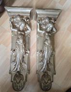 Antiek muur wand ornament console engel putti, Ophalen