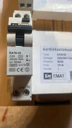 EMAT C20 Aardlekautomaat voor groepenkast meterkast verdeelk, Ophalen of Verzenden, Nieuw