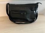Te koop zwart leren damestas, Ophalen, Zo goed als nieuw, Zwart, Handtas