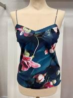 Ted Baker top hemdje maat S donkerblauw bloemen roze, Ophalen of Verzenden, Zo goed als nieuw, Roze, Zonder mouw
