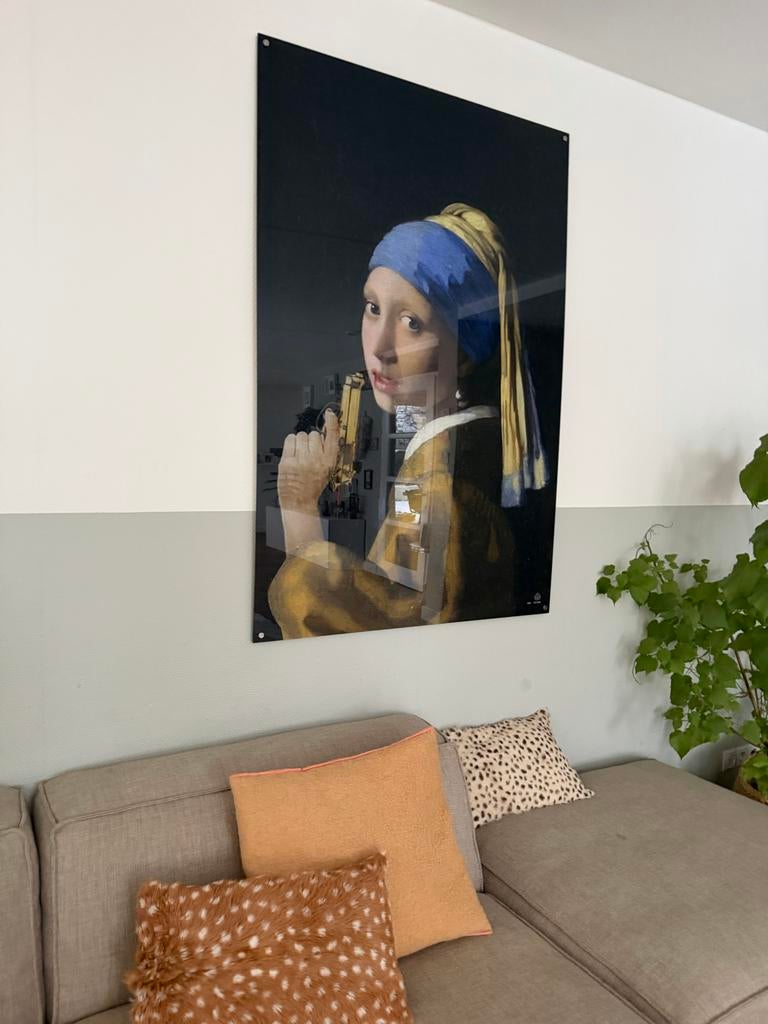 Vermeer Arty-Shock Plexiglas - Meisje met de Parel, Huis en Inrichting, Woonaccessoires | Schilderijen, Tekeningen en Foto's, Gebruikt