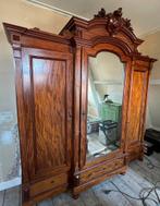 Grote antieke linnenkast spiegelkast, Ophalen