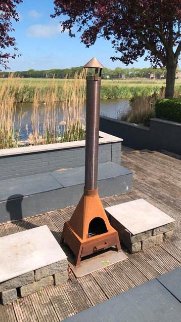 Leuke compacte tuin haard roest  beschikbaar voor biedingen