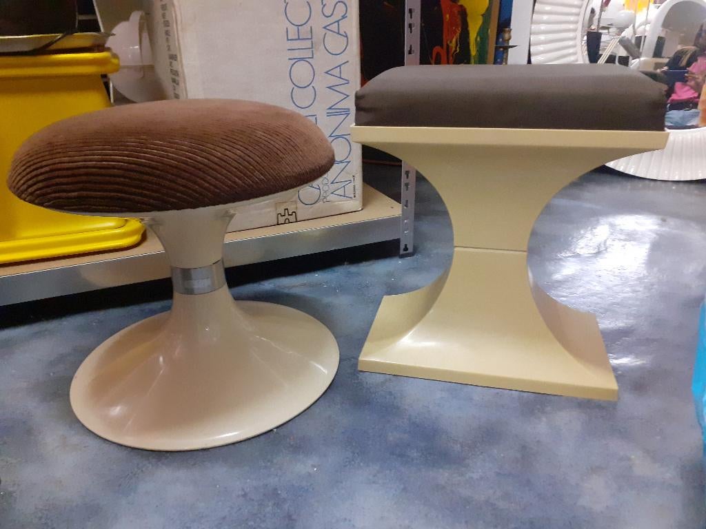 kunststof kruk jaren 70 design space age retro vintage 1970s, Huis en Inrichting, Krukjes, Kunststof, Gebruikt, ?, ?