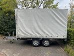 Grote plateau-aanhanger Anssems PSX2 / D20 met hoge huif, Ophalen, Gebruikt
