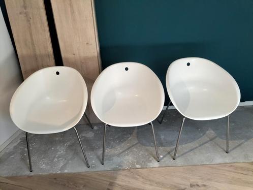 Gliss 900 Pedrali design kuipstoelen €10, Huis en Inrichting, Stoelen, Zo goed als nieuw, Drie, Wit, Ophalen