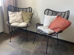 Rotan vlinderstoel fauteuils, Huis en Inrichting, Fauteuils, Ophalen, Minder dan 75 cm, Zo goed als nieuw, 50 tot 75 cm