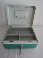 Metalen geldkistje met sleutels, Ophalen of Verzenden, Gebruikt