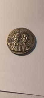 Oude Medaille John Adams & Pieter Johan van Berckel, Ophalen of Verzenden, Overige materialen, Nederland