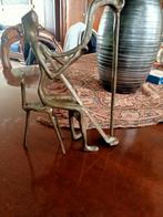 Bronzen Harpspeelster Beeldje - 24 cm, Ophalen of Verzenden