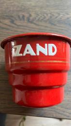 Vintage Emaille Zandbakje - Rood/Wit, Antiek en Kunst, Antiek | Emaille, Ophalen of Verzenden