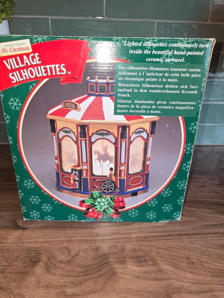 Mr christmas Village silhouettes, Diversen, Kerst, Gebruikt, Ophalen of Verzenden