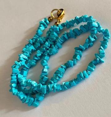 Prachtige ketting van Howliet turquoise edelstenen beschikbaar voor biedingen