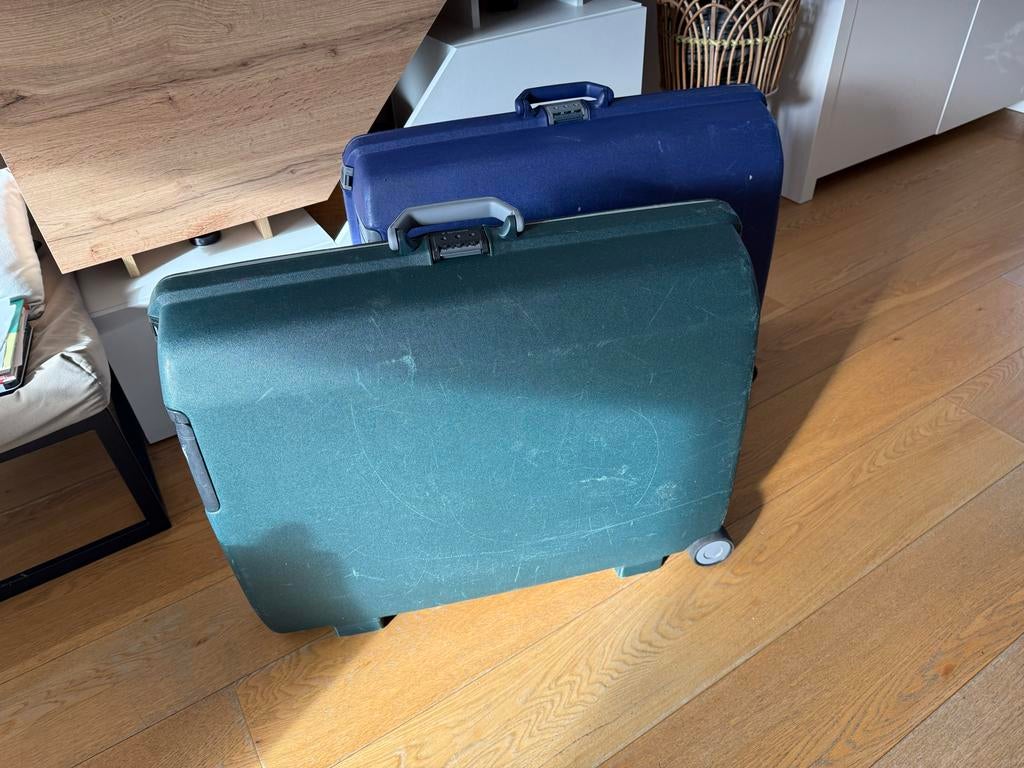 2 Samsonite koffers - Stevig en ruim!, Sieraden, Tassen en Uiterlijk, Koffers, Gebruikt, Hard kunststof, Slot, 55 cm of meer
