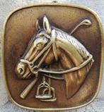 Polo/paard. Plaquette. Brons. Reliëf. Ca '50.   10/11 cm, Antiek en Kunst, Curiosa en Brocante, Ophalen