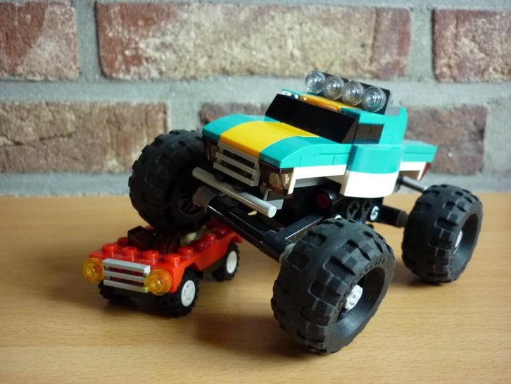 Lego Creator 31101 - Monstertruck, Kinderen en Baby's, Speelgoed | Duplo en Lego, Zo goed als nieuw, Lego, Complete set, Ophalen of Verzenden