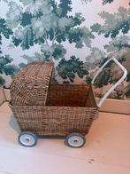 Olli Ella Strolley poppenwagen & winkelwagen - Riet Naturel, Ophalen, Zo goed als nieuw, Jongen of Meisje