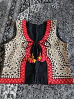 Geborduurde Gilet - Zwart, Rood, Beige, Onbekend, Ophalen, Nieuw, Maat 36 (S)