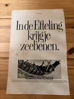 Advertentie De Efteling kaatsheuvel begin jaren 80, Verzamelen, Ophalen of Verzenden, Zo goed als nieuw, Overige typen