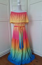 Bodyflirt nieuwe regenboog carmen maxi jurk, maat 44/46 XXL, Kleding | Dames, Jurken, Maat 46/48 (XL) of groter, Nieuw, Ophalen of Verzenden
