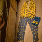 Minions Pyjama Set flanel maat 134/140 + Sokken, Ophalen of Verzenden, Zo goed als nieuw, Minions, Jongen of Meisje