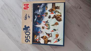 Puzzel winter forest with gnomes zeer goede staat beschikbaar voor biedingen