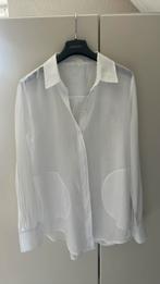 Witte blouse van Marc cain, N2, Marccain, linnen, Kleding | Dames, Ophalen of Verzenden, Zo goed als nieuw, Wit
