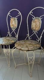 2 Vintage Brocante Kaptafel Stoelen Jaren 50-60, Ophalen