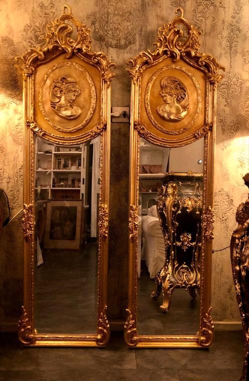 Baroque passpiegel  Set, Antiek en Kunst, Antiek | Spiegels, Ophalen of Verzenden