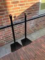 2x Sanus Sonos Speaker Stands - Zwart - 85cm, Audio, Tv en Foto, Luidsprekers, Ophalen, Gebruikt, Front, Rear of Stereo speakers