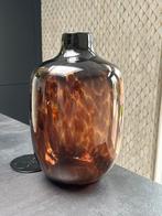 Luipaard vaas glas, Huis en Inrichting, Overige kleuren, Ophalen of Verzenden, Minder dan 50 cm, Glas
