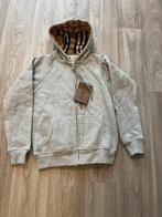 Burberry Grijze Hoodie met Rits, Kleding | Dames, Maat 38/40 (M), Ophalen of Verzenden, Zo goed als nieuw, Burberry
