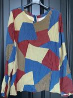 Fabienne Chapot blouse met abstract geometrisch patroon, Ophalen of Verzenden, Zo goed als nieuw, Maat 38/40 (M), Blauw