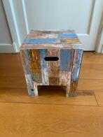 Dutch Design Brand Krukje/Bijzettafel Sloophout, Ophalen, Gebruikt, Overige kleuren, Eén