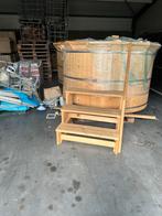 Houten Hottub - Nieuw!, Tuin en Terras, Bubbelbaden en Hottubs, Ophalen, Nieuw, Afdekzeil, Vast