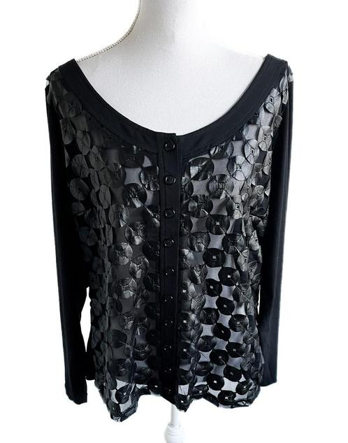 Mooi vest van Carleoni 46, Kleding | Dames, Grote Maten, Zo goed als nieuw, Trui of Vest, Zwart, Ophalen of Verzenden