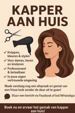 Kapper aan huis, Komt aan huis, Verven of Highlights